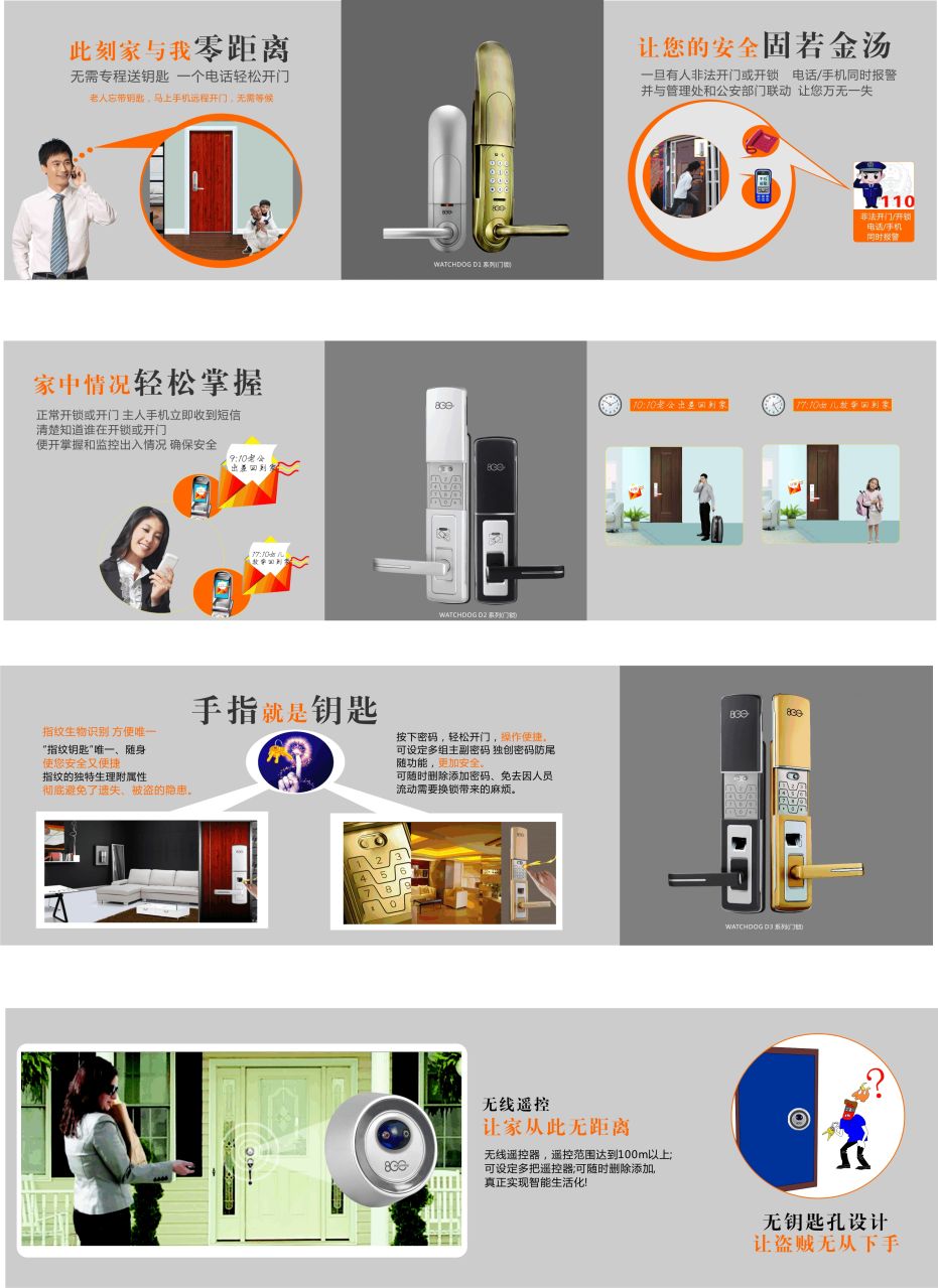 无线网络智能酒店门锁