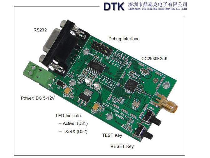 串口转ZigBee无线传输模块