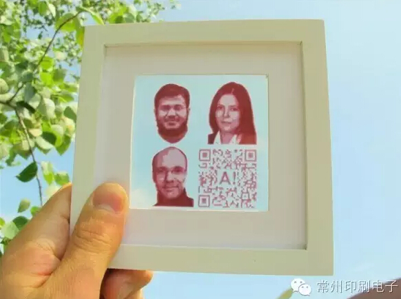 喷墨打印太阳能电池能让肖像照成为发电源