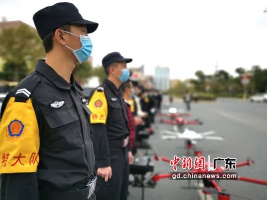汕头潮南区启动用无人机助力疫情防控。潮南宣供图 