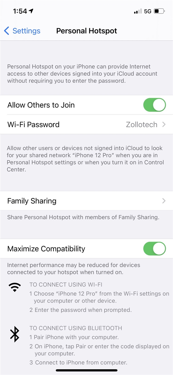 首次！实测发现iPhone 12可开启5GHz Wi-Fi热点